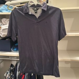 Volcom short sleeve polo for boys size large 12 dark gray